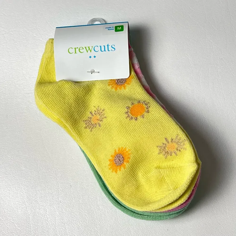 Crewcuts Multi-pack  Summer Style Socks  Sz M  NWT